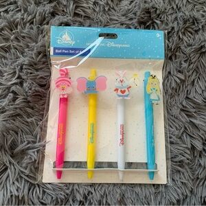 BNIB Hong Kong Disneyland Alice in Wonderland & Dumbo Ball Pen Set (4 Pens)